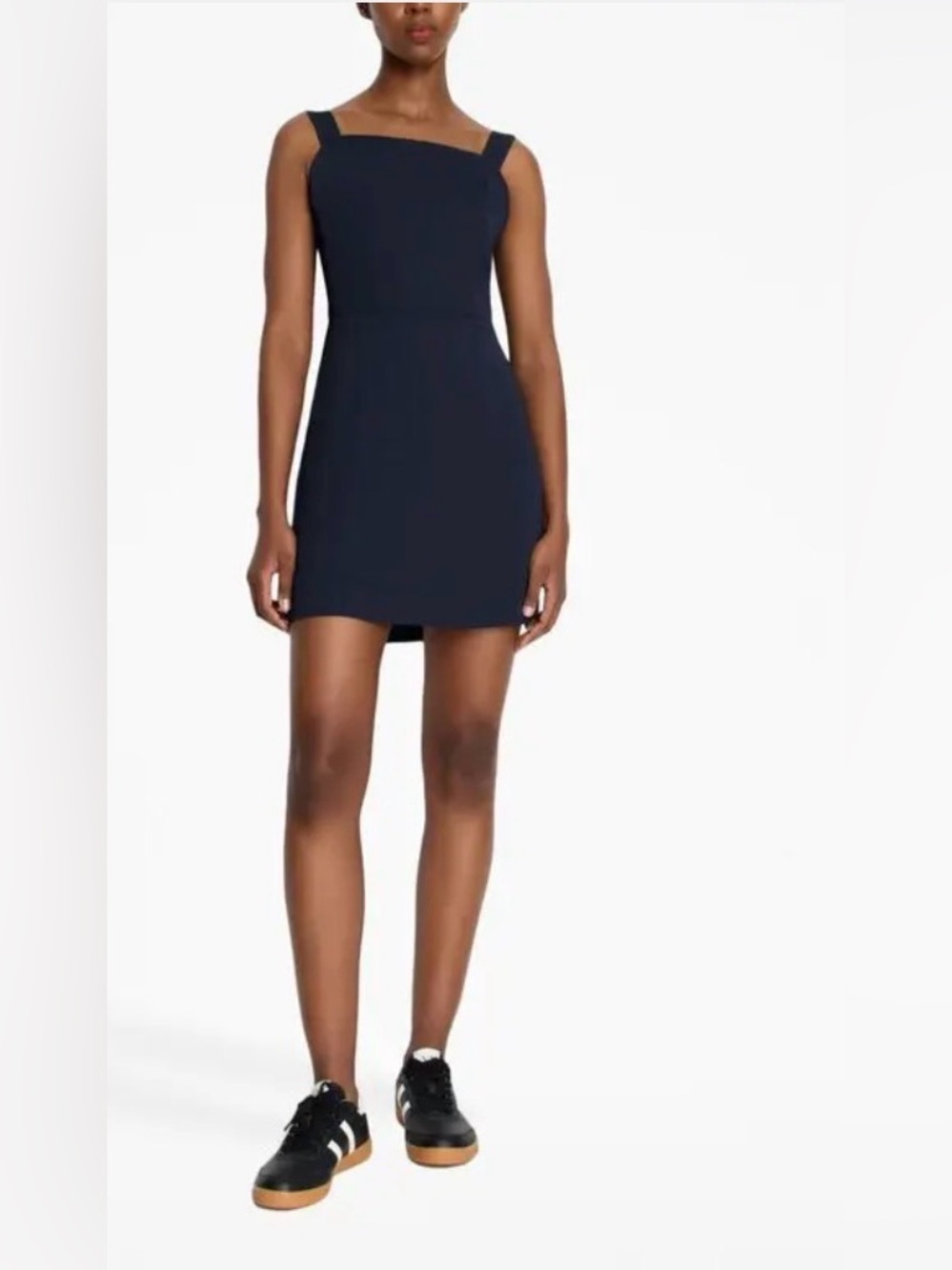 Armani Exchange Black Square-Neck Mini Dress - Picture 2 of 4